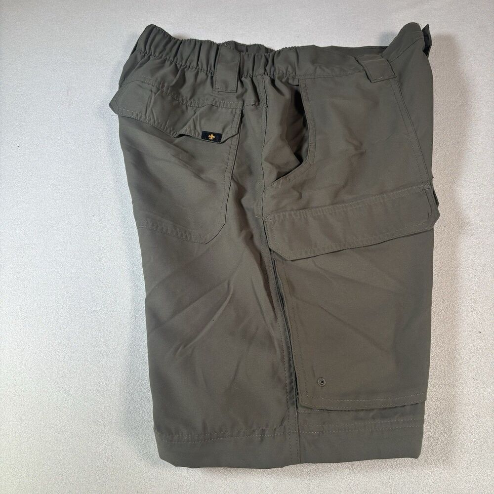 Boy Scouts of America Shorts Mens Small Green Cargo BSA Uniform Switchback - Picture 4 of 7